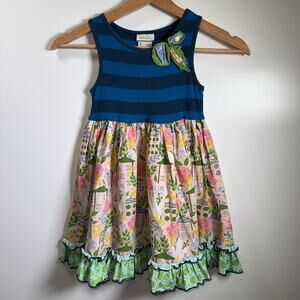 Matilda Jane Cottagecore Floral Ruffle Dress Girls 4 Playful Wonderful Parade